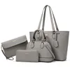OKWISH 4-in-1 Damen Handtaschen Set, Grau - Elegante Produktbild-Vorschau 3