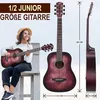 Pyle 1/2 Gitarre, Akustik Gitarre, Kindergitarre inkl. Produktbild-Vorschau 4