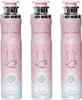 Three pink spray cans of air freshener arranged side-by-side on a white background. Náhľad obrázku produktu