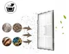 An illustration showing dust, bacteria, and other particles being filtered by a HEPA filter, with clean air and leaves on the right. Produktbild-Vorschau