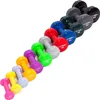 A collection of colorful dumbbells arranged diagonally on a white background. Produktbild-Vorschau