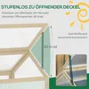 Châssis de culture en bois Outsunny, mini-serre 90 x 52 x Voir les images du produit 5