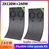 Panneau solaire flexible 2 × 120 W pour installation Voir les images du produit 5