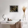 Gerahmtes Poster - Schwarzer Rahmen - Abstraktion Quadrat Produktbild-Vorschau 6