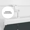 Plissee Estika ohne Bohren – 100 cm x 200 cm – Dunkelgrau – Produktbild-Vorschau 2