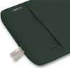 Close-up of a dark green laptop sleeve. Náhľad obrázku produktu