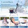 COSTWAY – sada 2 plážových stoličiek so stolíkom, ľahké Náhľad obrázku produktu 5