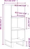 vidaXL Sideboard Räuchereiche 34,5x32,5x90 cm Holzwerkstoff Produktbild-Vorschau 8