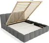 FEDVE Polsterbett Lukhi aus Bouclé-Stoff 200x200 cm, Produktbild-Vorschau 6