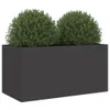 Jardinière noir 62x30x29 cm acier Voir les images du produit 4
