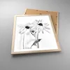 Gerahmtes Poster - Rahmen in heller Eiche - Verwelkt Blumen Produktbild-Vorschau 3