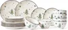 Cookinglife kerstservies - keramiek - groen, 18-delig Productafbeelding-voorbeeld 1