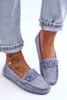Damen Modische Wildleder Mokassins Blau Rabell 36 Produktbild-Vorschau 8