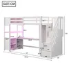 Flieks etagebed 90x200 cm met bureau en plank, Productafbeelding-voorbeeld 5