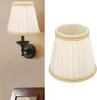 6ks malé stínítko Clip On Drum Lampshade Cloth pro lustr Náhled obrázku produktu 2