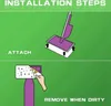 INF Mop Pads kompatibilní s Swiffer Wet Jet Green 6 Pack Náhled obrázku produktu 4