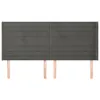 vidaXL Kopfteil mit Ohren Dunkelgrau 203x16x118/128 cm Samt Produktbild-Vorschau 3