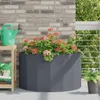 vidaXL Pflanzkübel Anthrazit 90 x 45 x 50 cm Stahl Produktbild-Vorschau 2