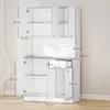 HOMCOM Buffet de cuisine armoire de cuisine contemporaine Voir les images du produit 5