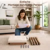 HomeMiYN Hocker mit Stauraum, Polsterhocker zum Schuhe Produktbild-Vorschau 9