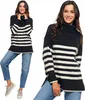 Maglioni da donna - maglione a righe, taglia XXL - taglio Anteprima dell’immagine prodotto 1