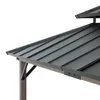 Zedernholz Grillpavillon Zupo - 360cm x 240cm, anthrazit Produktbild-Vorschau 5
