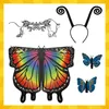 A collage of butterfly-themed costume accessories. Produktbild-Vorschau