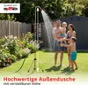 Grafner® Gartendusche Gartenbrause Stativ Alu 172-220cm Produktbild-Vorschau 3