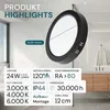 LUXULA LED stropné svietidlo, 24W, EEK: F, 2400lm, CCT, Náhľad obrázku produktu 2