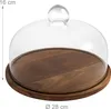 Relaxdays Tortenplatte, Glasdeckel, Kuchenplatte, hält Produktbild-Vorschau 4