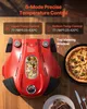 SucceBuy forno elettrico per pizza da 1200 W, pizzaiolo con Anteprima dell’immagine prodotto 4