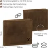 Leder Geldbörse Herren Portemonnaie RFID Querformat Produktbild-Vorschau 3
