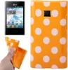 Schutzhülle TPU Punkte Case für Handy LG Optimus L3 / E400 Produktbild-Vorschau 1