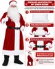 Premium Weihnachtsmann-Mantel, 6-teilig, Dunkelrot, Produktbild-Vorschau 3