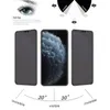 A marketing image showing three phone screen protectors, with diagrams illustrating the anti-spy feature. Produktbild-Vorschau