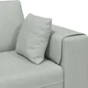 vidaXL Pohovka Svetlosivá 250 x 77 x 76 cm Zamat Náhľad obrázku produktu 7