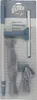 A cleaning set for windows, including a telescopic handle, squeegee, and microfiber cloths, displayed in its retail packaging. Podgląd zdjęcia produktu