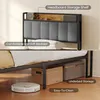 Gestoffeerd bed BEALIFE, 90x220 cm, met gestoffeerd Productafbeelding-voorbeeld 5