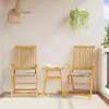 vidaXL Cuscino da giardino 4 pz. Grigio chiaro 45x45x2 cm Anteprima dell’immagine prodotto 10