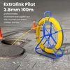 Extralink Kabelziehband aus Fiberglas 3,8 mm, 100 m, gelb, Produktbild-Vorschau 2