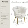 Fauteuil STELLA 67 x 64 x 76 cm - Fourrure synthétique Voir les images du produit 6