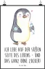 Mr. & Mrs. Panda Bild Pinguin Diabetes DIN A5 - Weiß - Produktbild-Vorschau 1