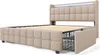 Letto 160x200cm con cassetti, letto matrimoniale imbottito Anteprima dell’immagine prodotto 7