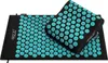 A black acupressure mat and pillow with blue spikes are displayed on a white background. Náhľad obrázku produktu