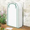 Serre Outsunny avec porte coulissante, étagères, serre en Voir les images du produit 3