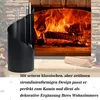ACXIN 4tlg Schwarz Kaminbesteck Modern Kamingarnitur Produktbild-Vorschau 6