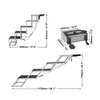 Diagrams and dimensions of a pet ramp. Podgląd zdjęcia produktu
