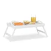 Relaxdays Betttablett Bambus, klappbar, mit Griffen, Produktbild-Vorschau 1