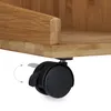 Relaxdays Beistelltisch mit Rollen ROLLI Bambus, Schublade, Produktbild-Vorschau 4