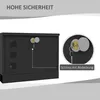 HOMCOM Briefkasten mit Zeitungsfach, Postkasten aus Metall Produktbild-Vorschau 4